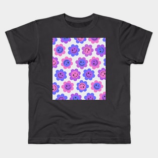 Bisexual Flower Faces Kids T-Shirt